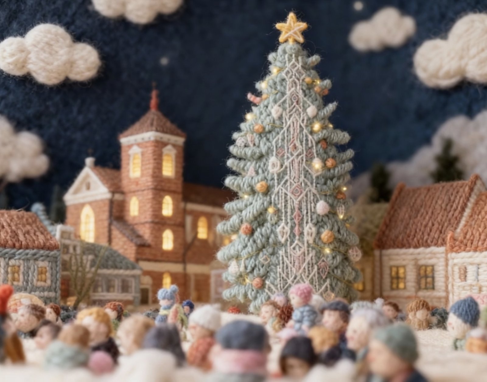 Kauno eglė 2025 megztas trendas