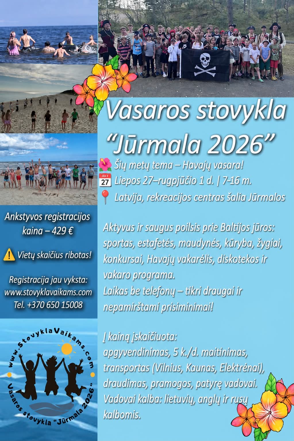 Stovykla Jūrmaloje